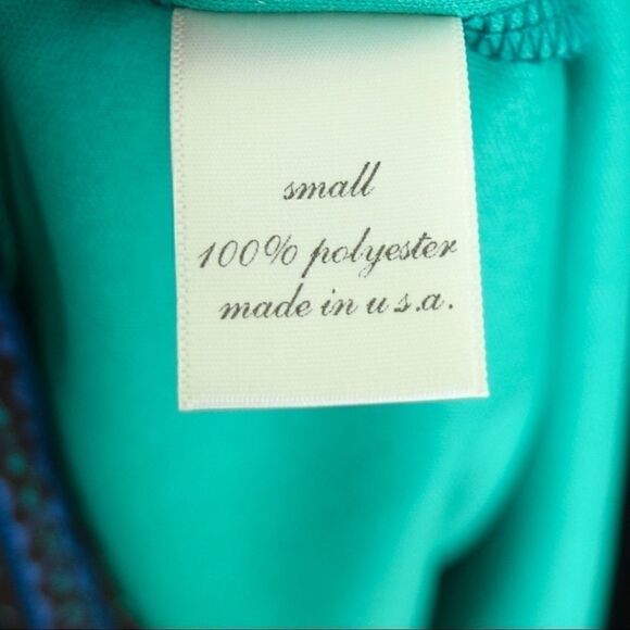 FRANCESCA’S Dress, Blue & Green, Size Small - Picture 9 of 9